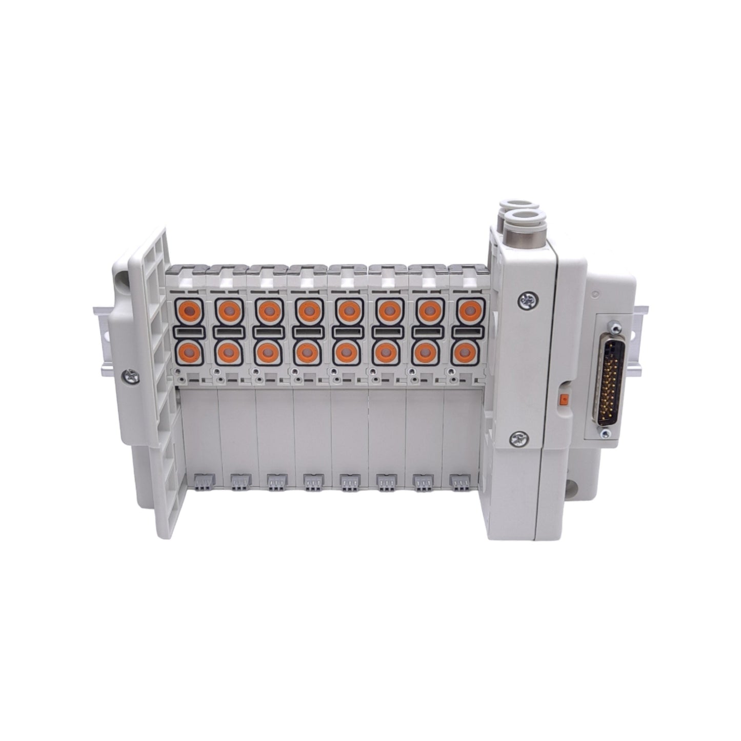 New – Open box SMC SS5Q23-08FD0-DB Pneumatic Manifold, 8-Station, ø10mm One-touch, 25-Pin D-Sub