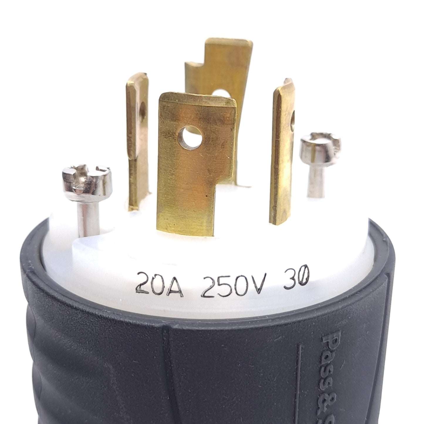 New Lot of 2 Legrand Pass & Seymour L1520P Plug, 3-Pole 4-Wire, 20A, 250V 3-Phase