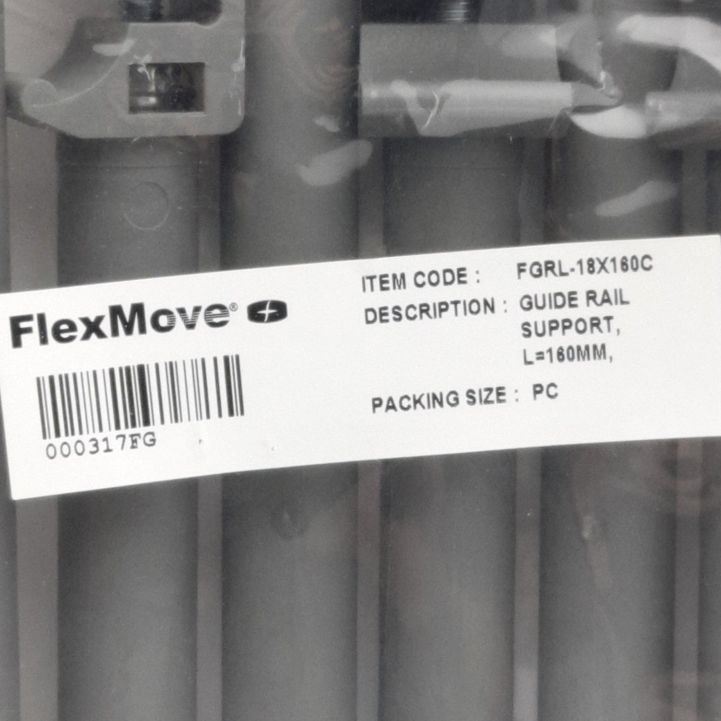 New Lot of 10 Dorner FGRL-18x160C Conveyor Guide Rail Supports, 160mm Length, ø18mm