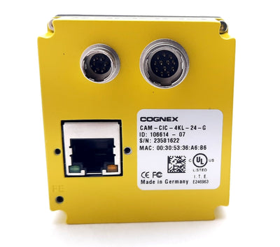 New – Open box Cognex CAM-CIC-4KL-24-G Line Scan Camera F Mount 4kpixel 12-24VDC, 4W