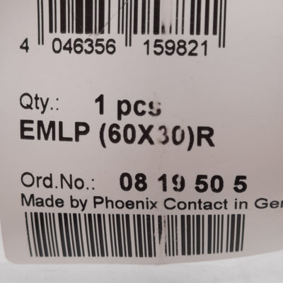 New Phoenix Contact 0819505 EMLP (60x30)R White Adhesive Thermal Transfer Labels
