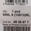New Phoenix Contact 0830677 WML 6 (13x13)RL Wire-Wrap Thermal Transfer Labels