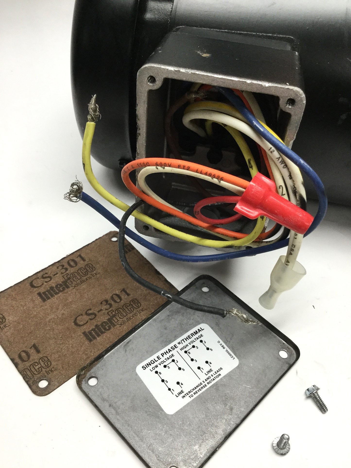 Used Baldor 84Z04007 Motor for Grundfos Coolant Pump 115/208-230VAC 1PH 1.5HP 3450RPM