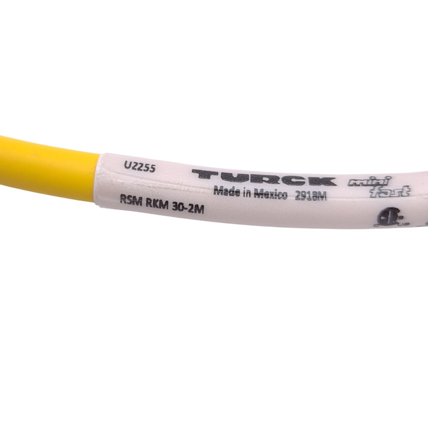 New Turck RSM RKM 30-2M U2255 Cordset, 7/8in 3-Pin Male/Female, 2m Length, 600V 2A