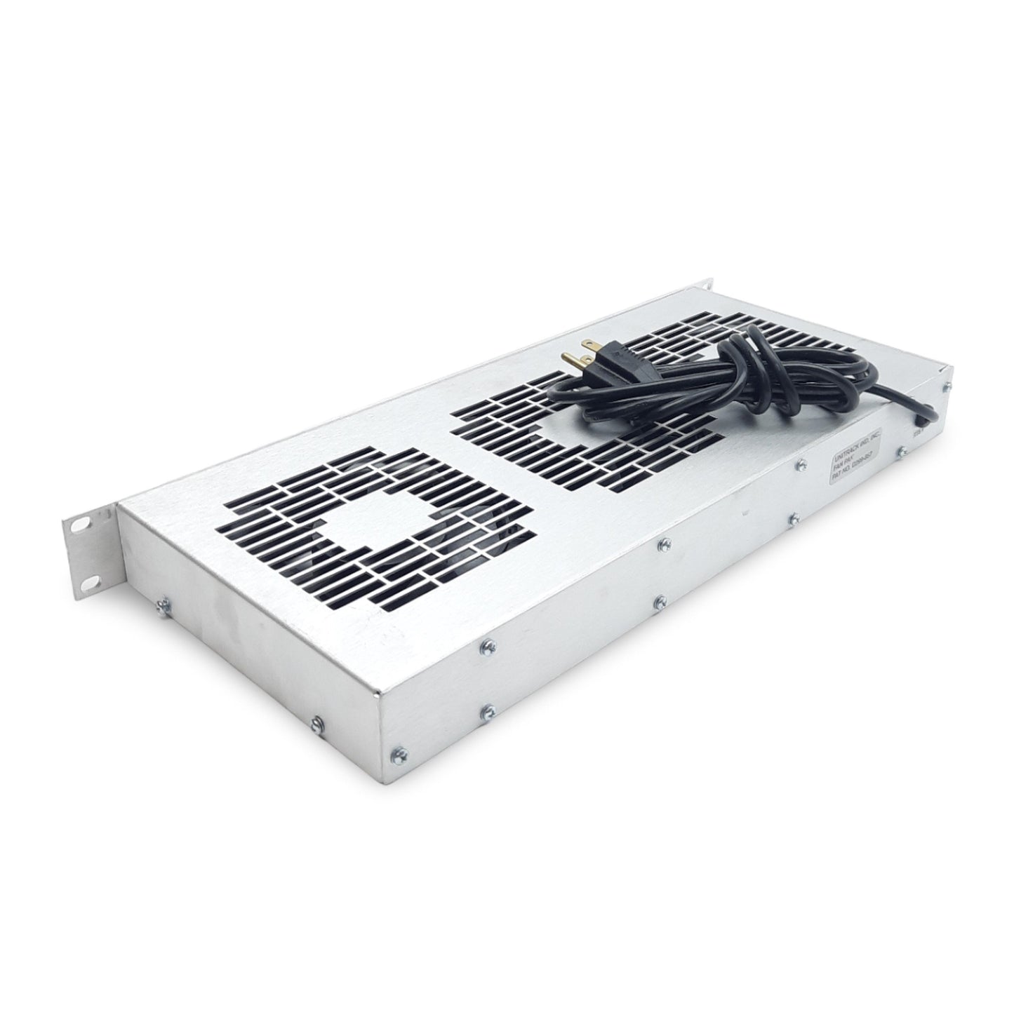 New – Open box Unitrack F0800-G Fan-Pak for Card Cage, 3 Fans, 115VAC, 100CFM, 1U x 19in Width