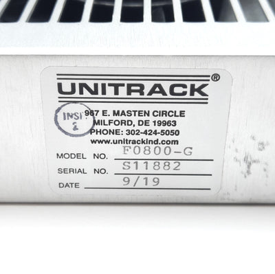 New – Open box Unitrack F0800-G Fan-Pak for Card Cage, 3 Fans, 115VAC, 100CFM, 1U x 19in Width
