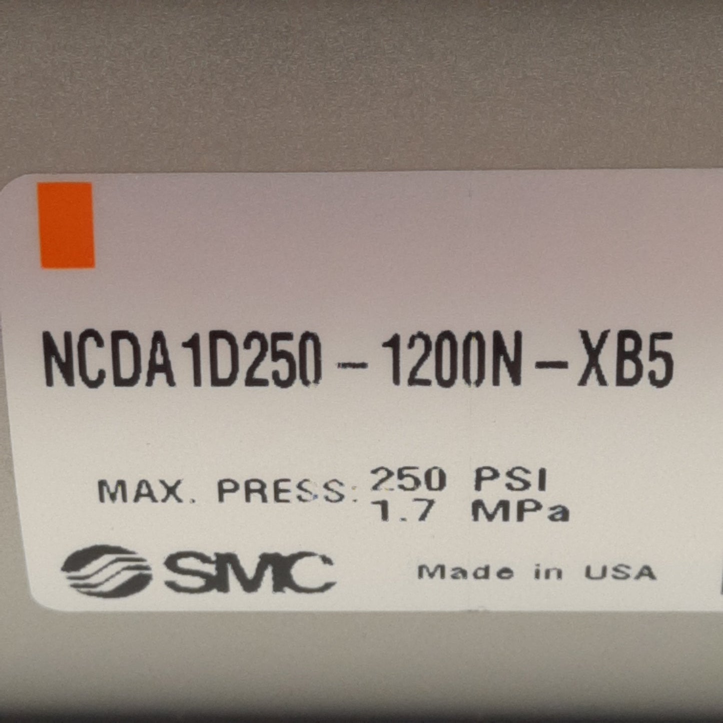 New SMC NCDA1D250-1200N-XB5 Tie-Rod Cylinder ø2.5in Bore 12in Stroke 250PSI NPT3/8