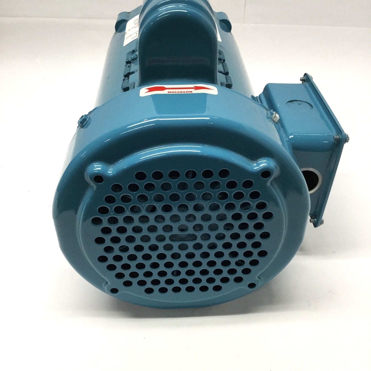 Used Bluffton 1113007406 AC Pump Motor, 115/208-230VAC 1PH, 3450RPM, 1HP, 56C Frame