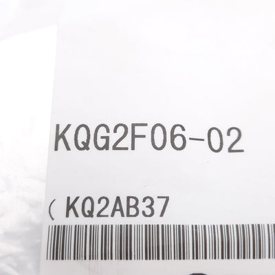 New Lot of 2 SMC KQG2F06-02 316 Stainless Steel Fitting, ø6mm One-Touch, R1/4 Female