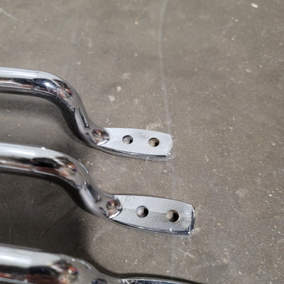 New Lot Of 4 Extra Long Unthreaded Hole Pull Handle Round Grip 42" x 5/8" Chrome