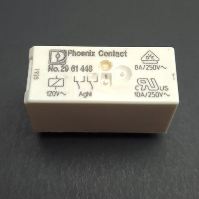 New – Open box Lot of 3 Phoenix Contact REL-MR-120AC/21-21 2961448 Relay, 120VAC Coil, DPDT