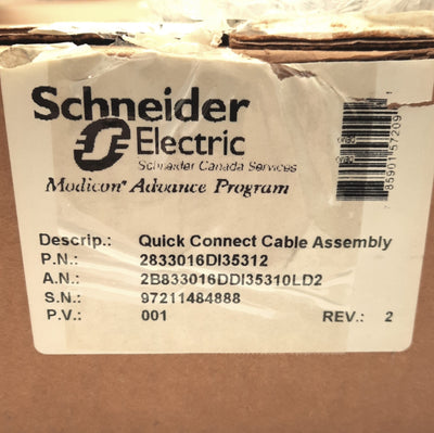 New Schneider Electric 2833016DI35312 Modicon I/O Module Adapter, 24VDC, 16-pt Input