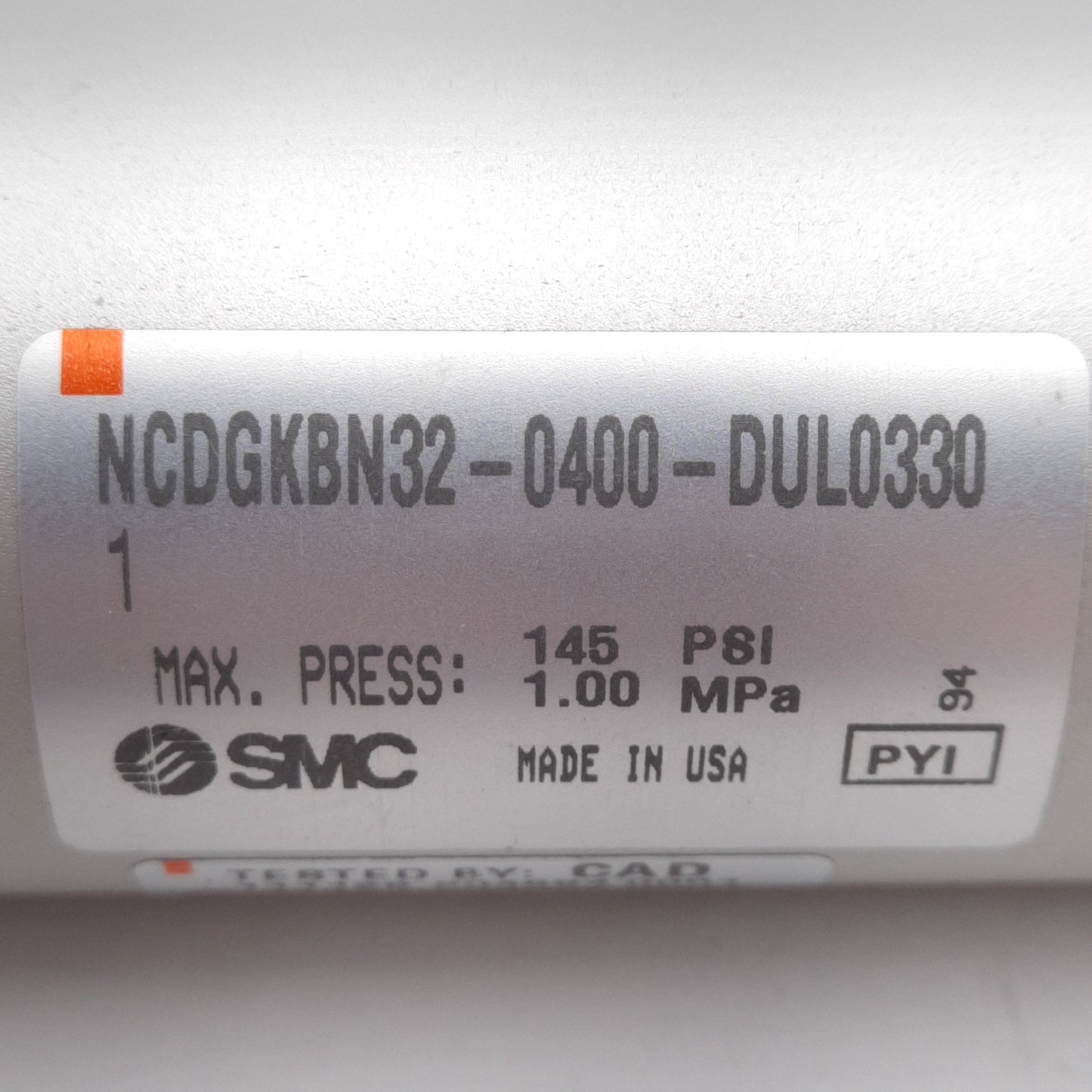 New SMC NCDGKBN32-0400-DUL0330 Single Action Cylinder ø1.25in Bore 4in Stroke NPT1/8