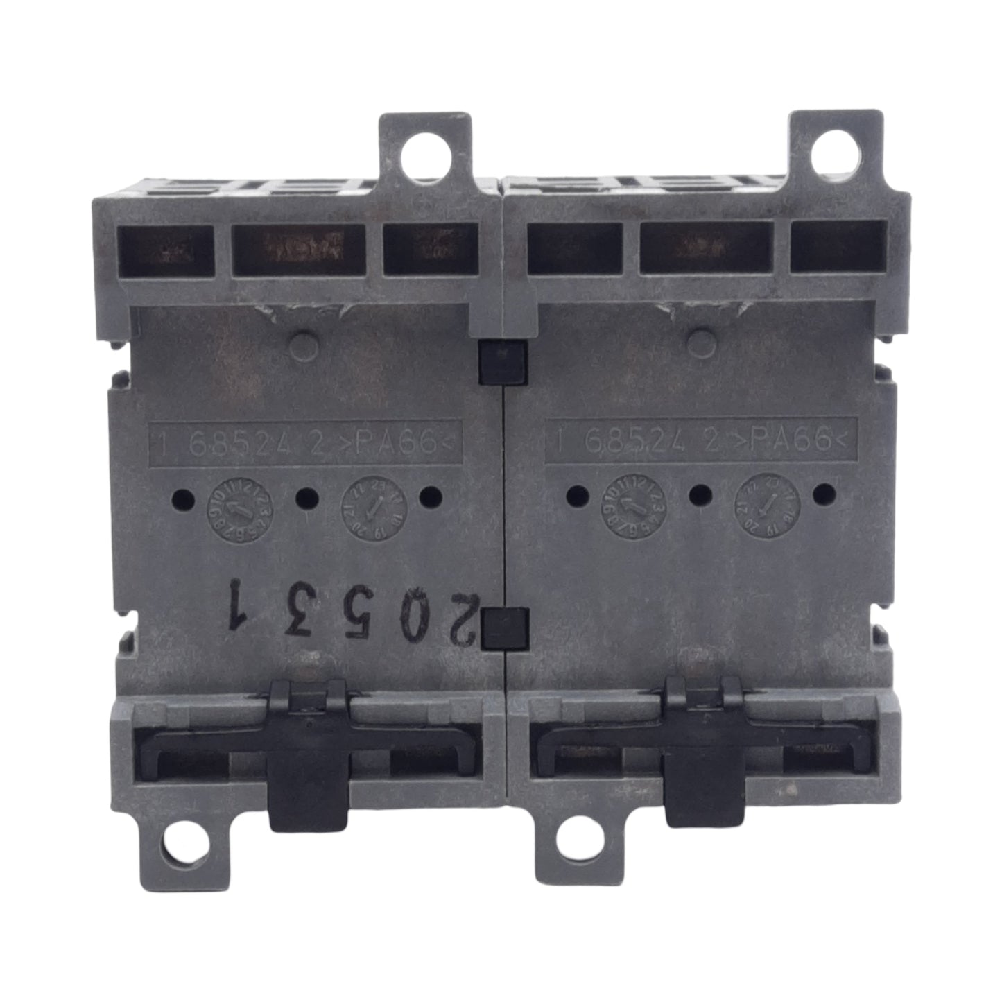 New ABB 1SCA104936R1001 Disconnect Switch, 6-Pole, 40A 600VAC, DIN Rail/Panel Mount