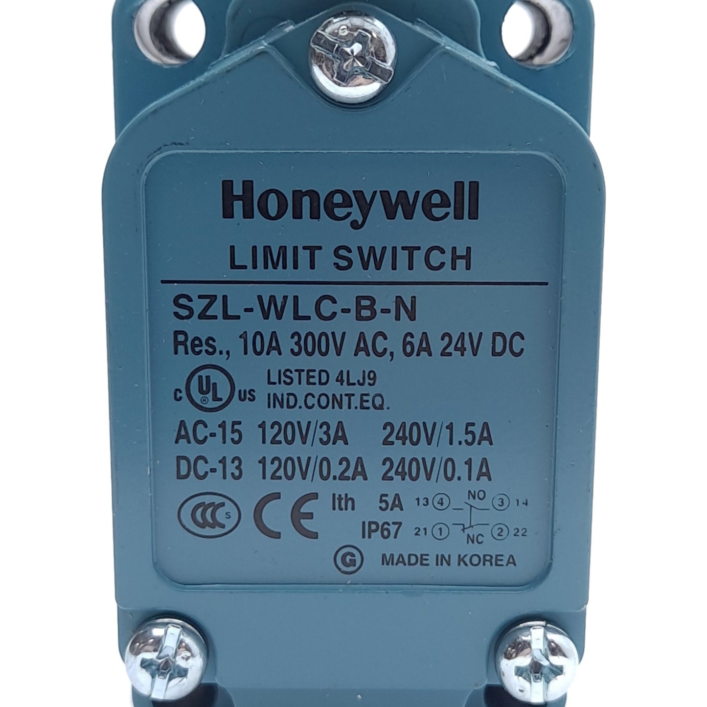 New Honeywell SZL-WLC-B-N Limit Switch, SPDT, Adjustable Side Rotary Actuator