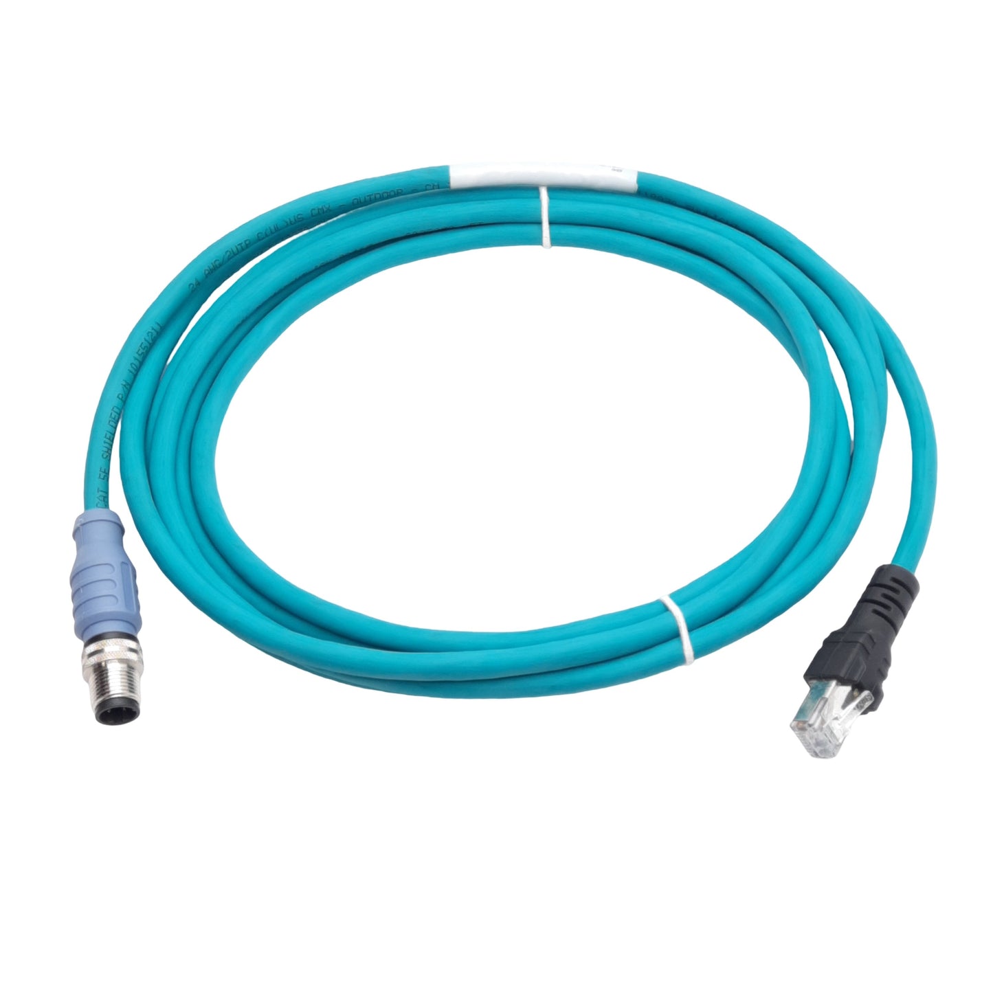 New Turck RSSD RJ45S 441-3M Industrial Ethernet Cable 42V 1.5A, Male M12 to RJ45, 3m