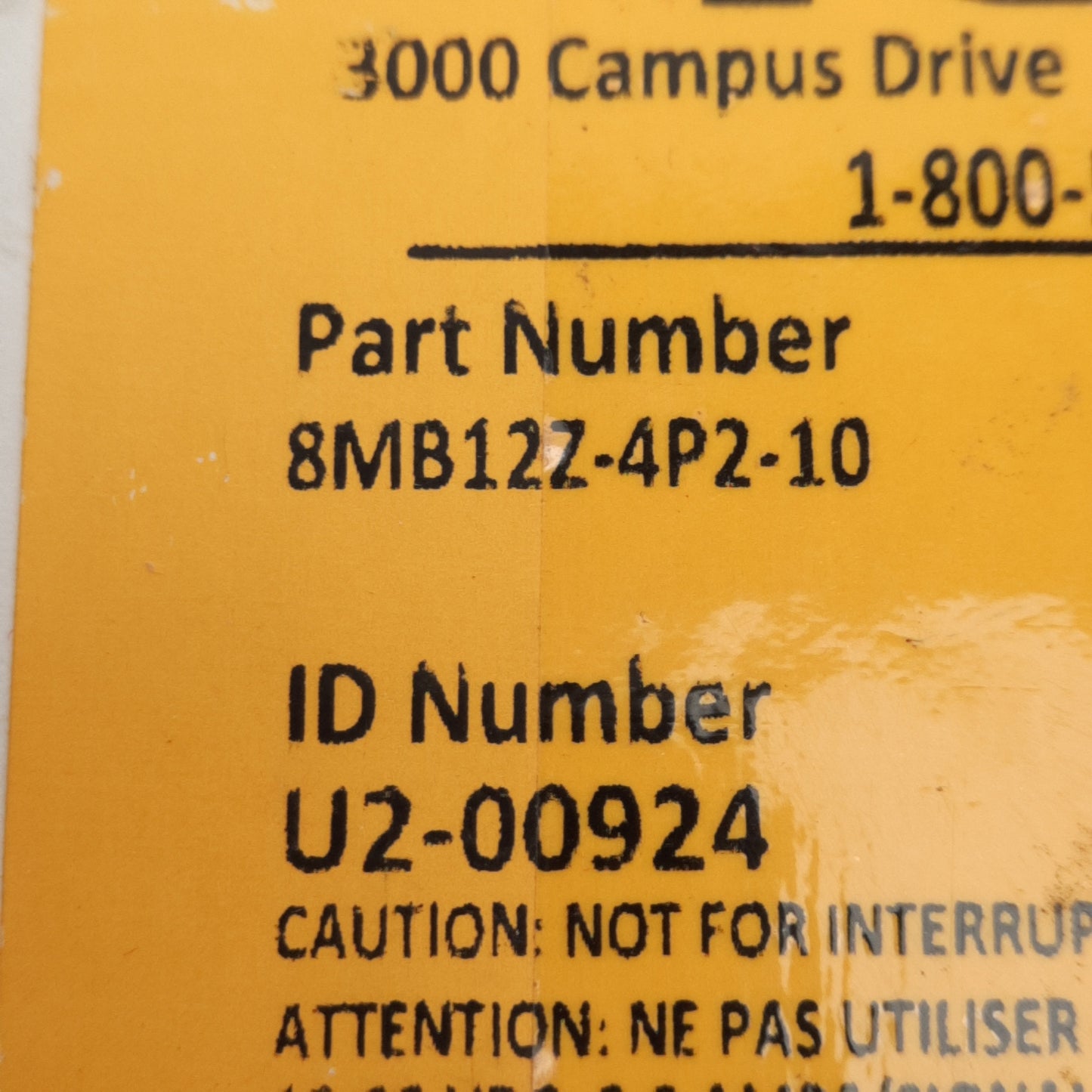 New Turck 8MB12Z-4P2-10 Eurofast Junction Box With Cable, 8-Port M12, 10-30VDC, 10m