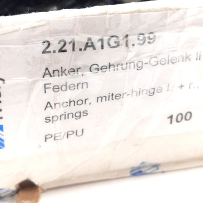 New – Open box Lot of 5 Maytec 2.21.A1G1.99 Anchor/Miter Connector For 10mm Holes