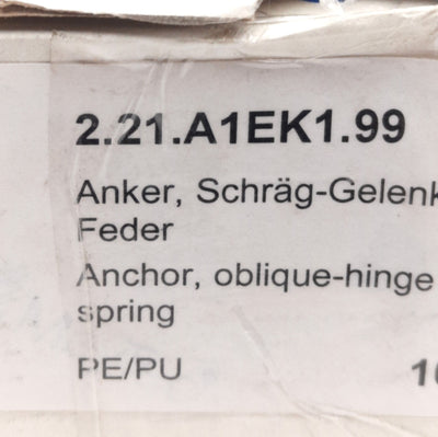 New – Open box Lot of 5 Maytec 2.21.A1EK.99 Oblique Connector Anchor -Hinge L+R, For ø10mm