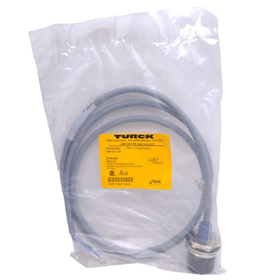 New Turck RKFP 572-1.5M U8111-0 Receptacle, 7/8in-16 UN 5-Pin Female, 1.5m Length