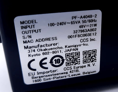 Used CCS PF-A4048-2 Multi Function Strobe LED Light Control Unit 100-240VAC 65VA