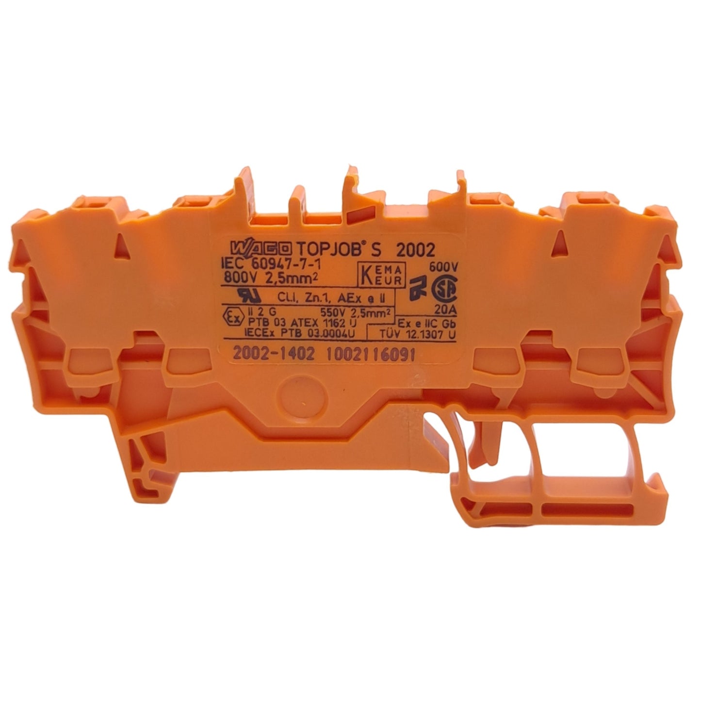 New – Open box Lot of 12 Wago 2002-1402 Terminal Block, 4-Conductor, 1-Level, DIN Rail