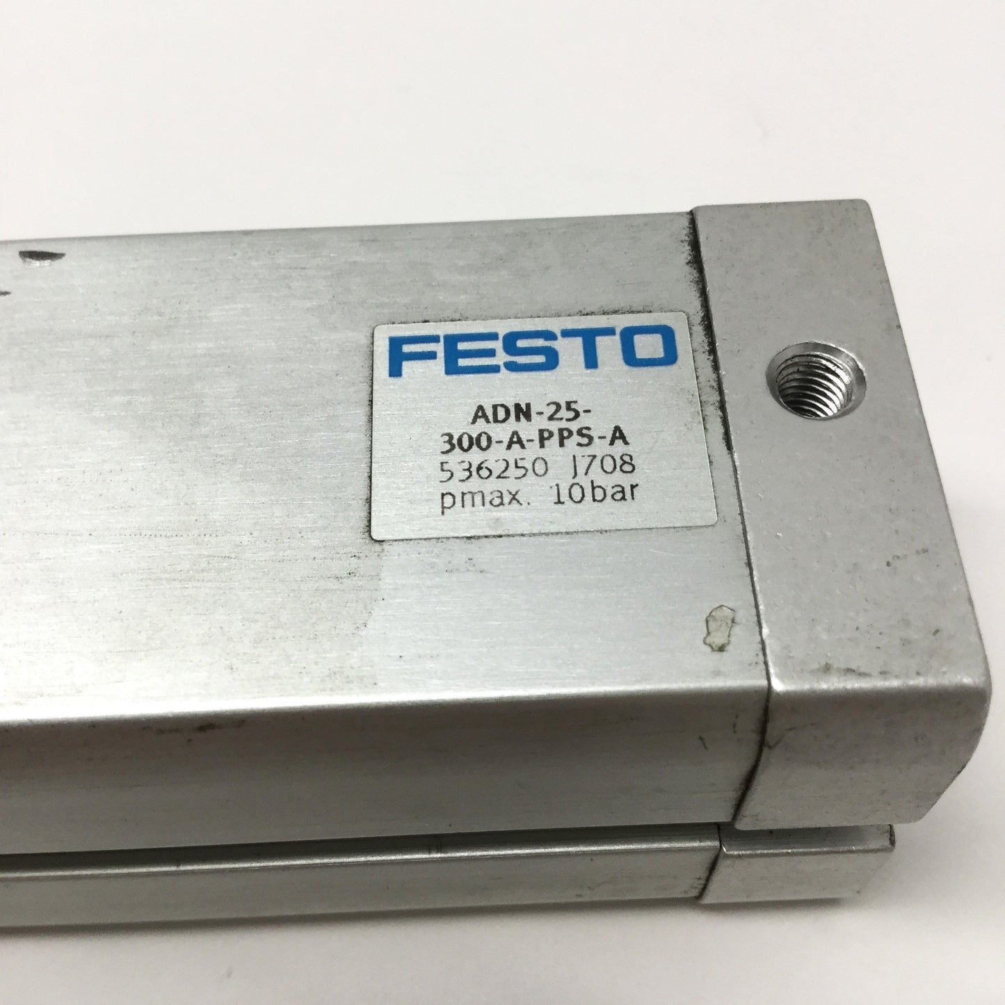 Used Festo ADN-25-300-A-PPS-A Compact Pneumatic Cylinder 25mm Bore, 300mm Stroke