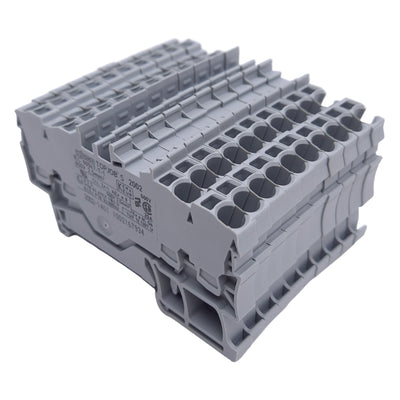 New – Open box Lot of 10 Wago 2002-1401 Terminal Block, 4-Conductor, 1-Level, DIN Rail
