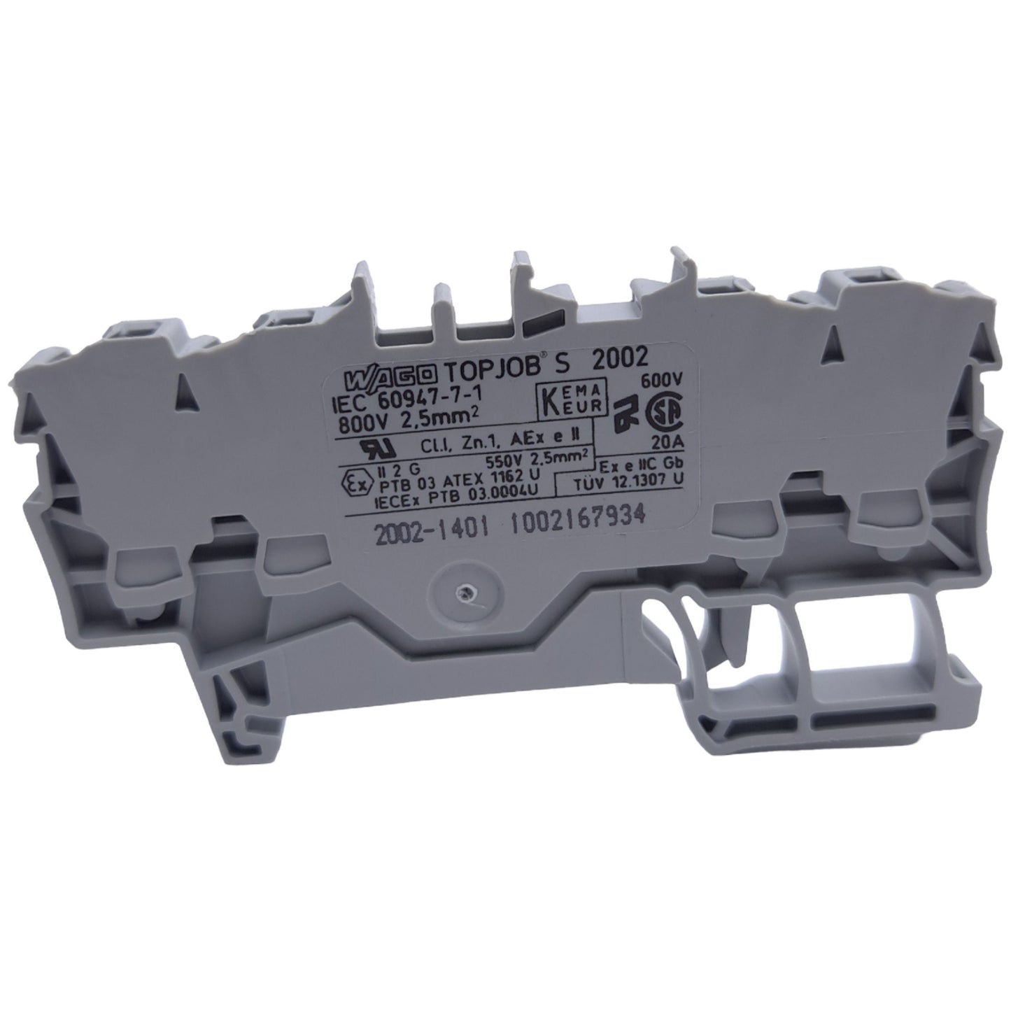 New – Open box Lot of 10 Wago 2002-1401 Terminal Block, 4-Conductor, 1-Level, DIN Rail