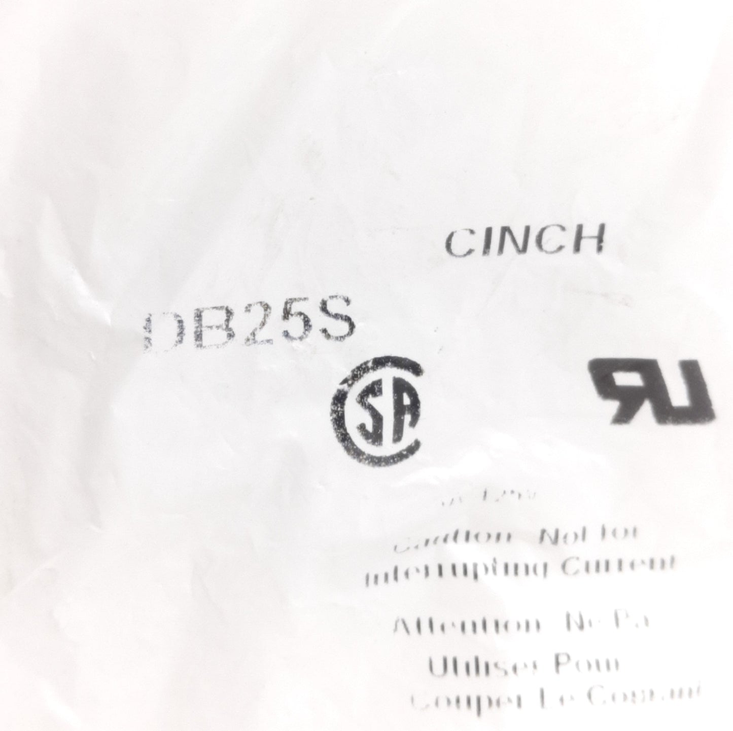 New Lot of 3 Cinch Connectivity DB25S D-Subminiature Connector, 25-Pos Female, DB25F