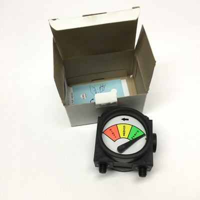 New Pentek 143549 Filter Head Indicator Differential Pressure Needle Gauge, 3-Color