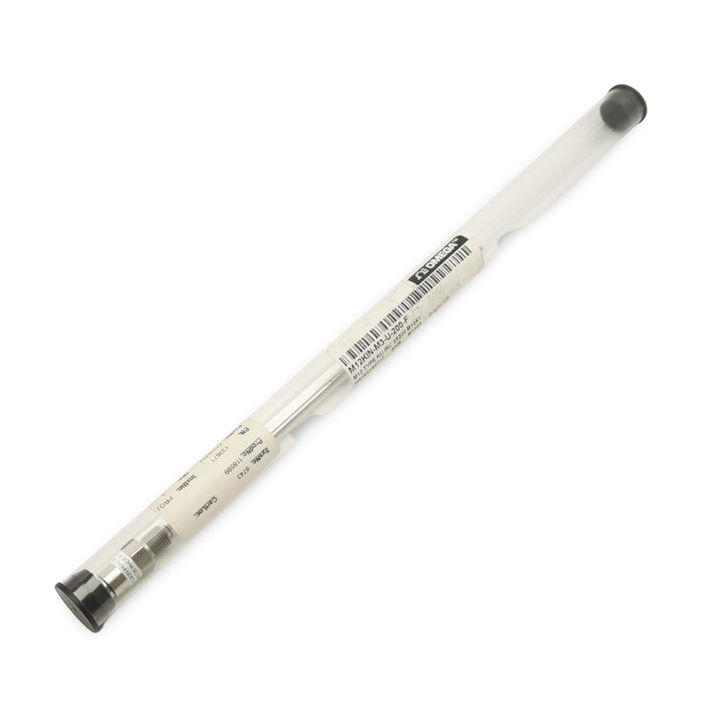 New Omega Engineering M12KIN-M3-U-200-F Type K Thermocouple ø3mm x 200mm, M10 Thread