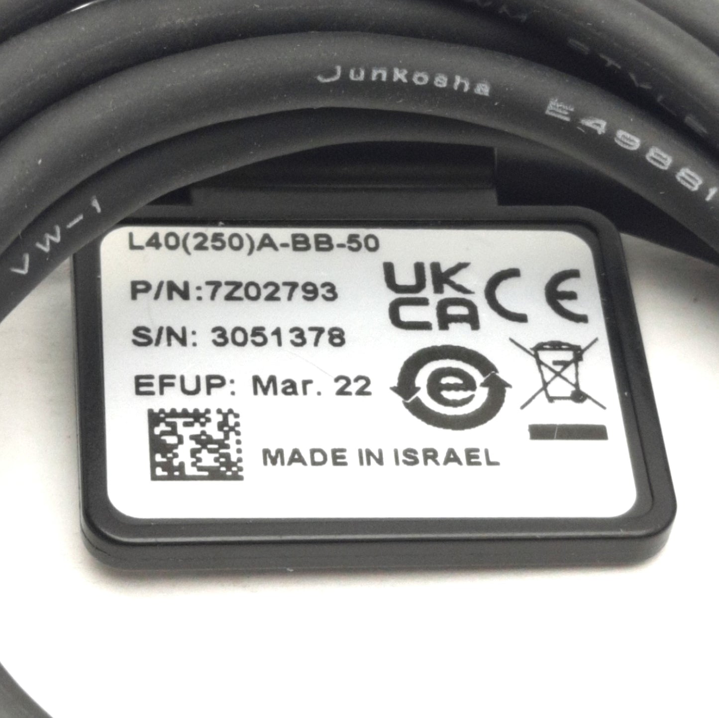 Used MKS Instruments L40(250)A-BB-50 Thermopile Sensor, ø50mm Aperture, 4000J Max