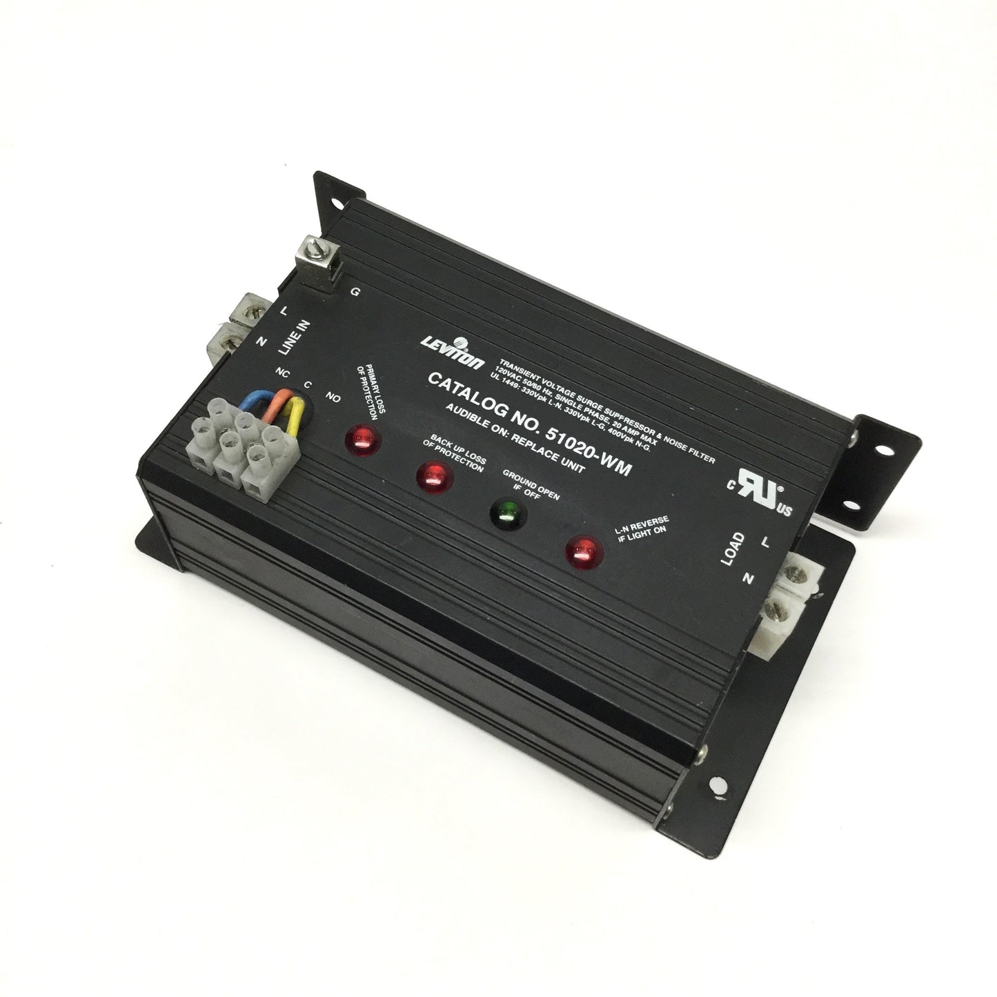 Used Leviton 51020-WM Type 4 Surge Protection Device 120VAC 50/60Hz 20A Single-Phase