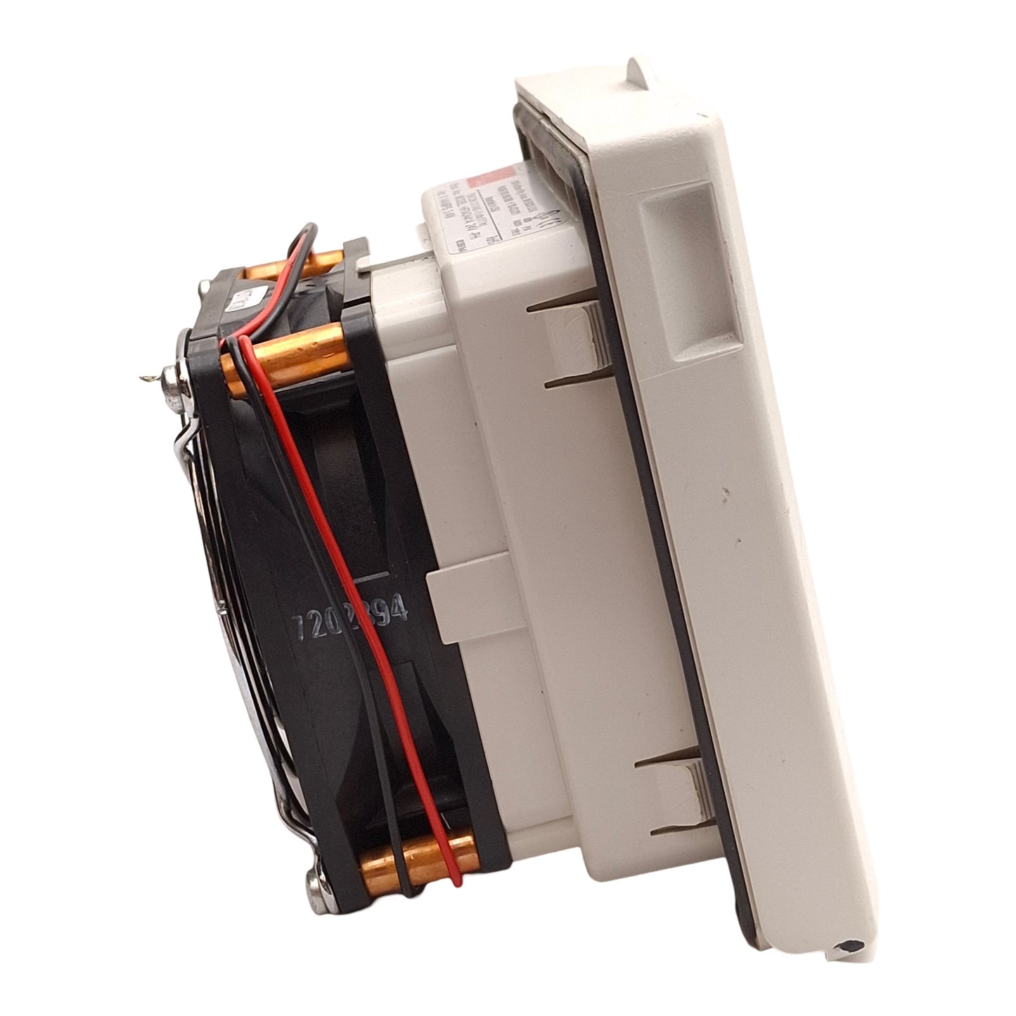 Used Hoffman HF0424414 nVent Side Mount Filter Fan, 24V DC, 21CFM, 112 x 113 x 80mm