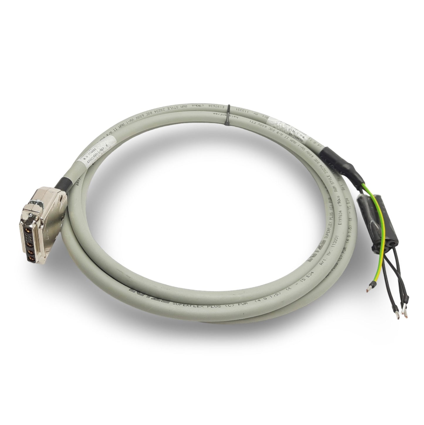 Used Aerotech 630C1985-1 REV E Brushless Motor to Controller Cable, Length: 9Ft