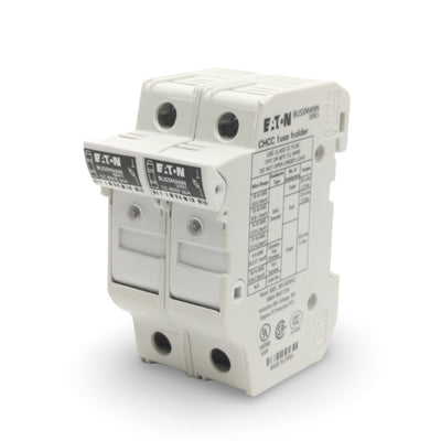 New – Open box Eaton CHCC2DIU Bussman Fuse Holder Block, 2-Poles, 600VAC 30A, LP-CC/FNQ-R/KTK-R
