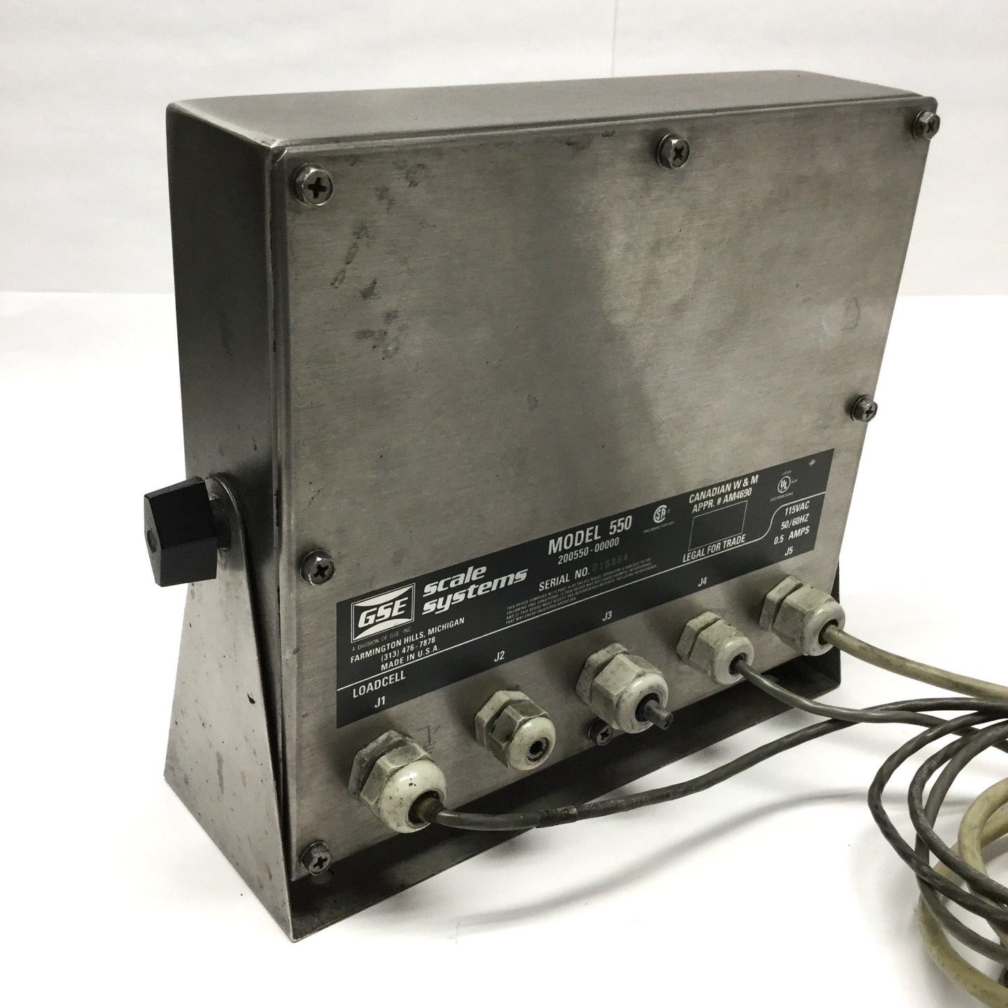 Used GSE 550 200550-00000 Programmable Digital Weight Indicator 115VAC *No Scale*