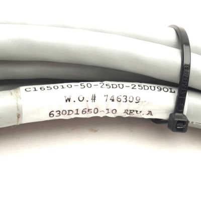 Used Aerotech C165010-50-25DU-25DU9OL Npaq Feedback Cable For Linear Stages 5m Length