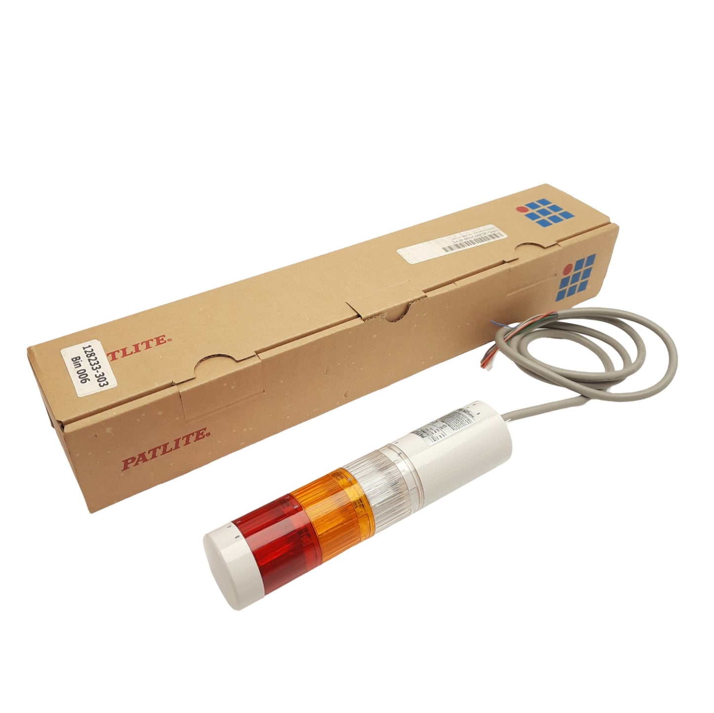 New Patlite LR5-302WJNW-RYC Stack Light Tower, ø50mm, Red/Yellow/White, 24VDC