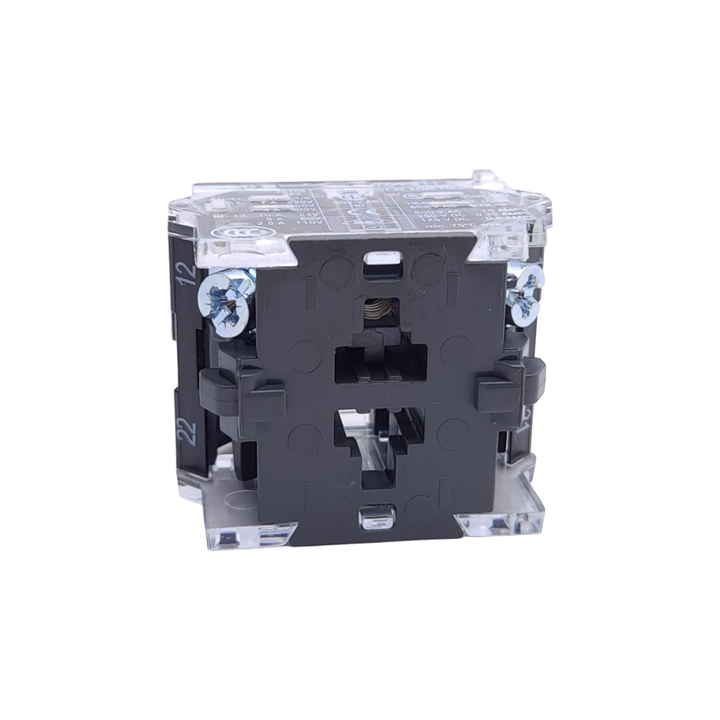 New – Open box EAO 704.911.2 Switching Element, 1 NC Contact, 10A @ 500VAC, Screw Terminal