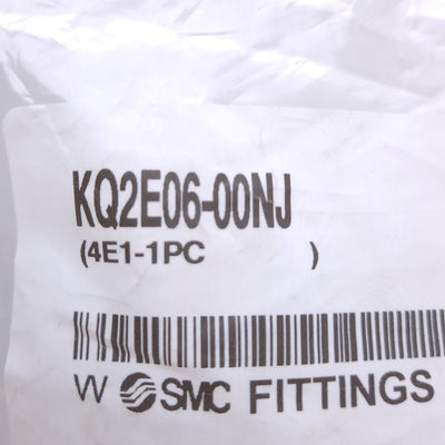 New Lot of 10 SMC KQ2E06-00NJ One-Touch Fitting, Bulkhead Union, ø6mm Tube OD