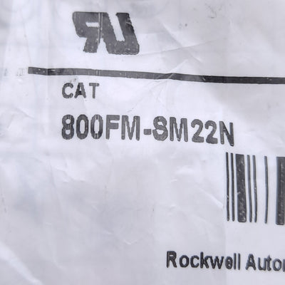 New Allen Bradley 800FM-SM22N Selector Switch Maintained 2-Position ø22.5mm Mounting