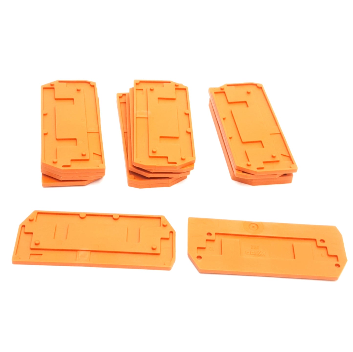 New – Open box Lot of 15 Wago 282-328 Terminal Block Intermediate & End Plates, 2.5mm Width