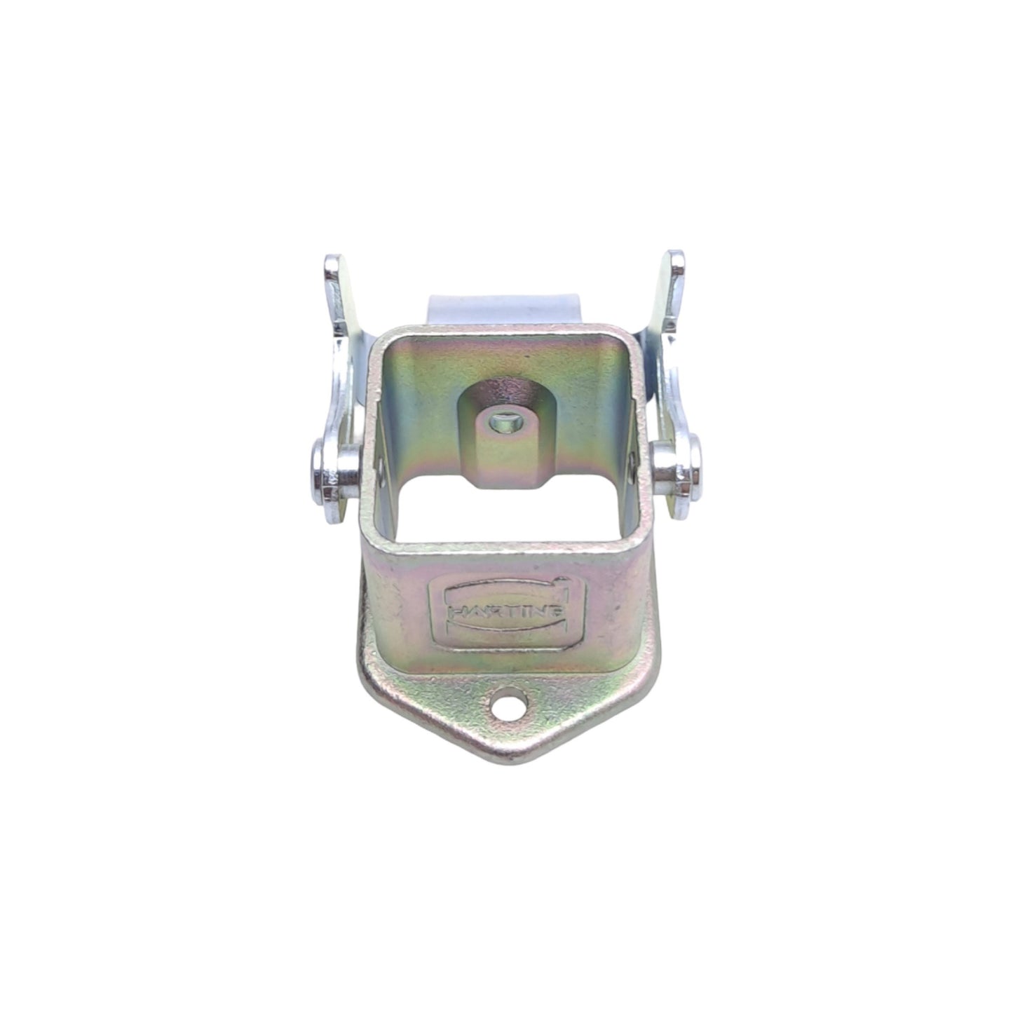 New – Open box Harting 09620030301 Bulkhead Mounted Housing, Size 3A, Locking Lever, Zinc