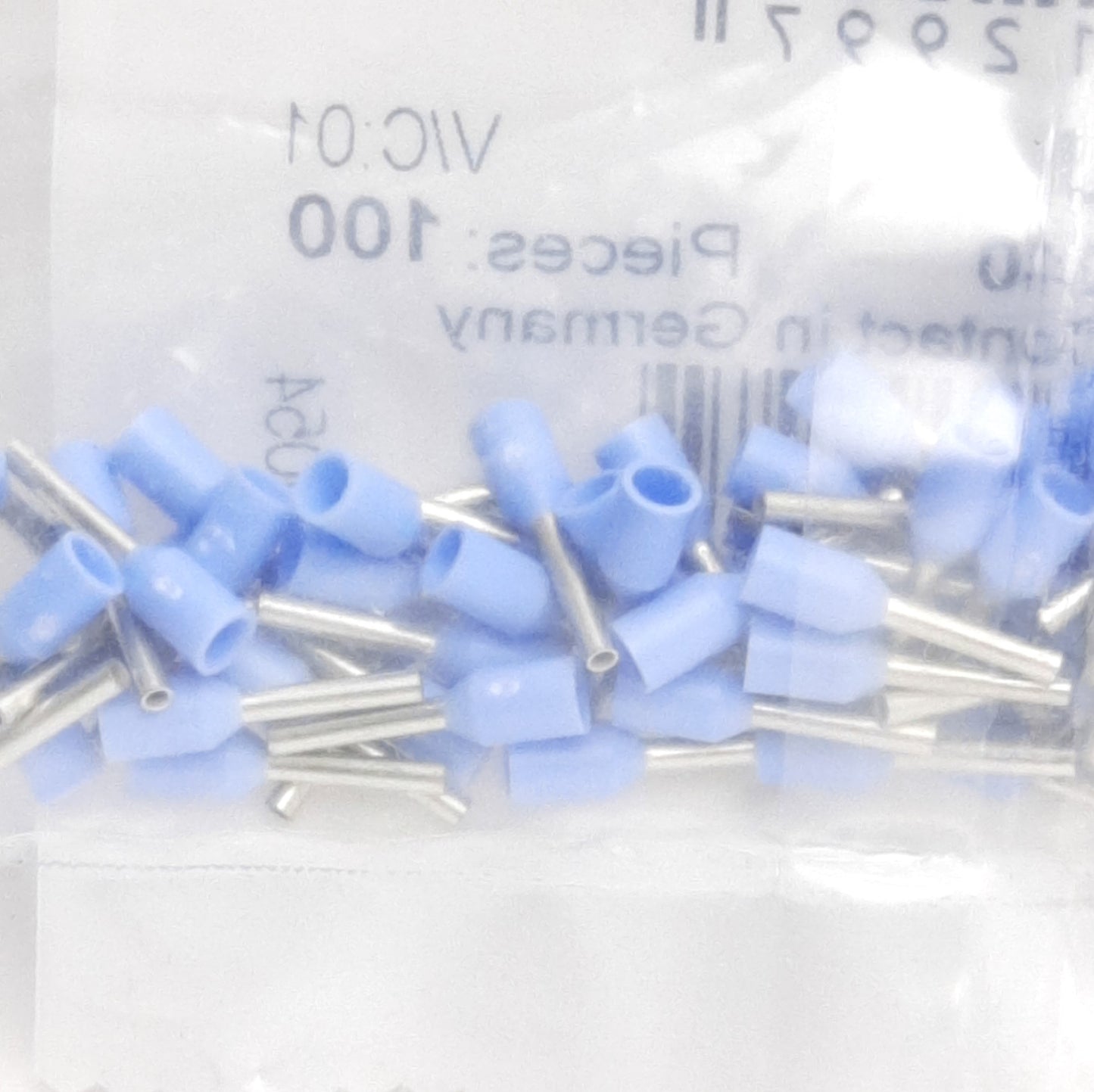 New Lot of 100 Phoenix Contact 3203040 Terminal Block Ferrules, ø6mm x 10.50mm Pin