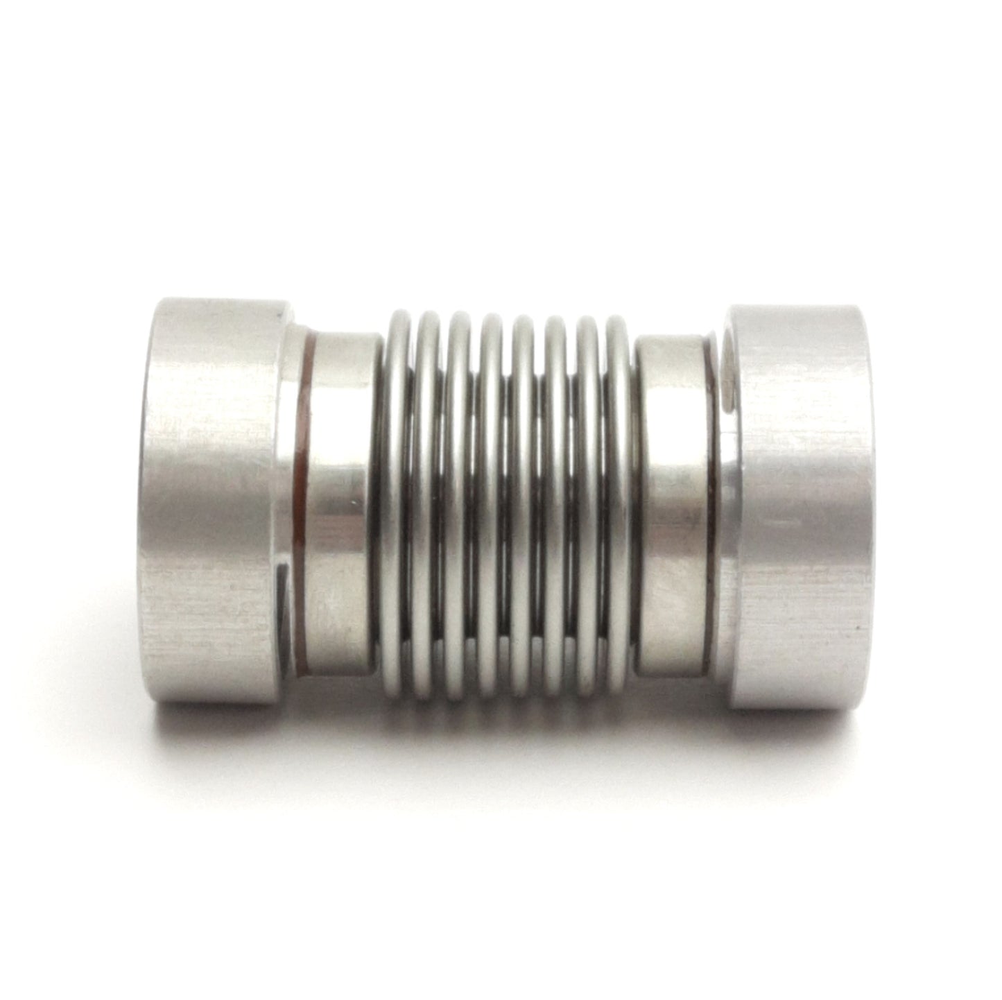 Used Gerwah DK20/43-6H7-6H7 Metal Bellows Coupling 6mm Bores, 43mm Length, 2Nm