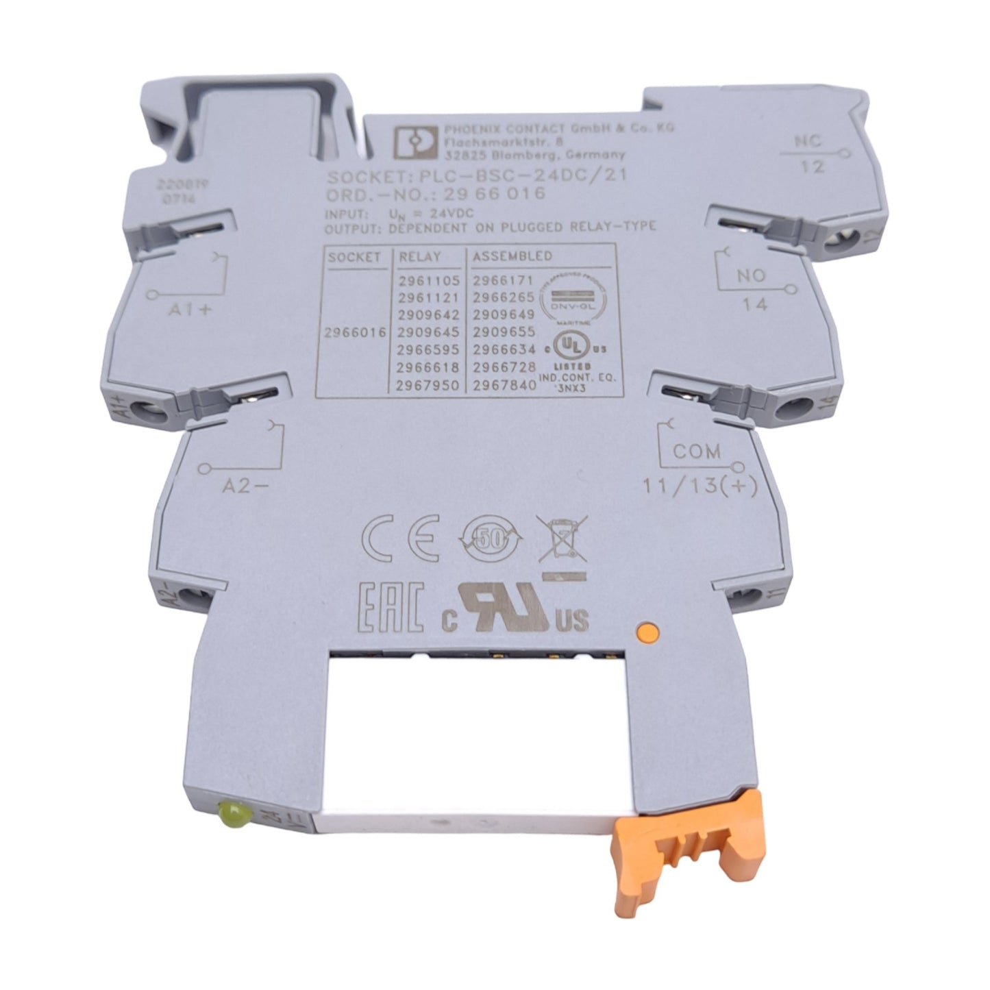 New – Open box Lot of 2 Phoenix Contact PLC-RSC- 24DC/21 2966171 Relay Module, 24VDC Coil