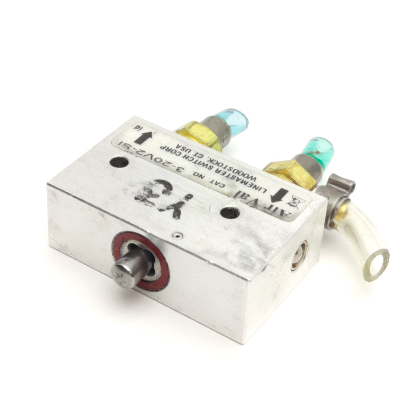 Used Linemaster 3-20V2-SI AirVal Foot Switch Valve, 3-Way, 1/8in NPT, 150psi Max