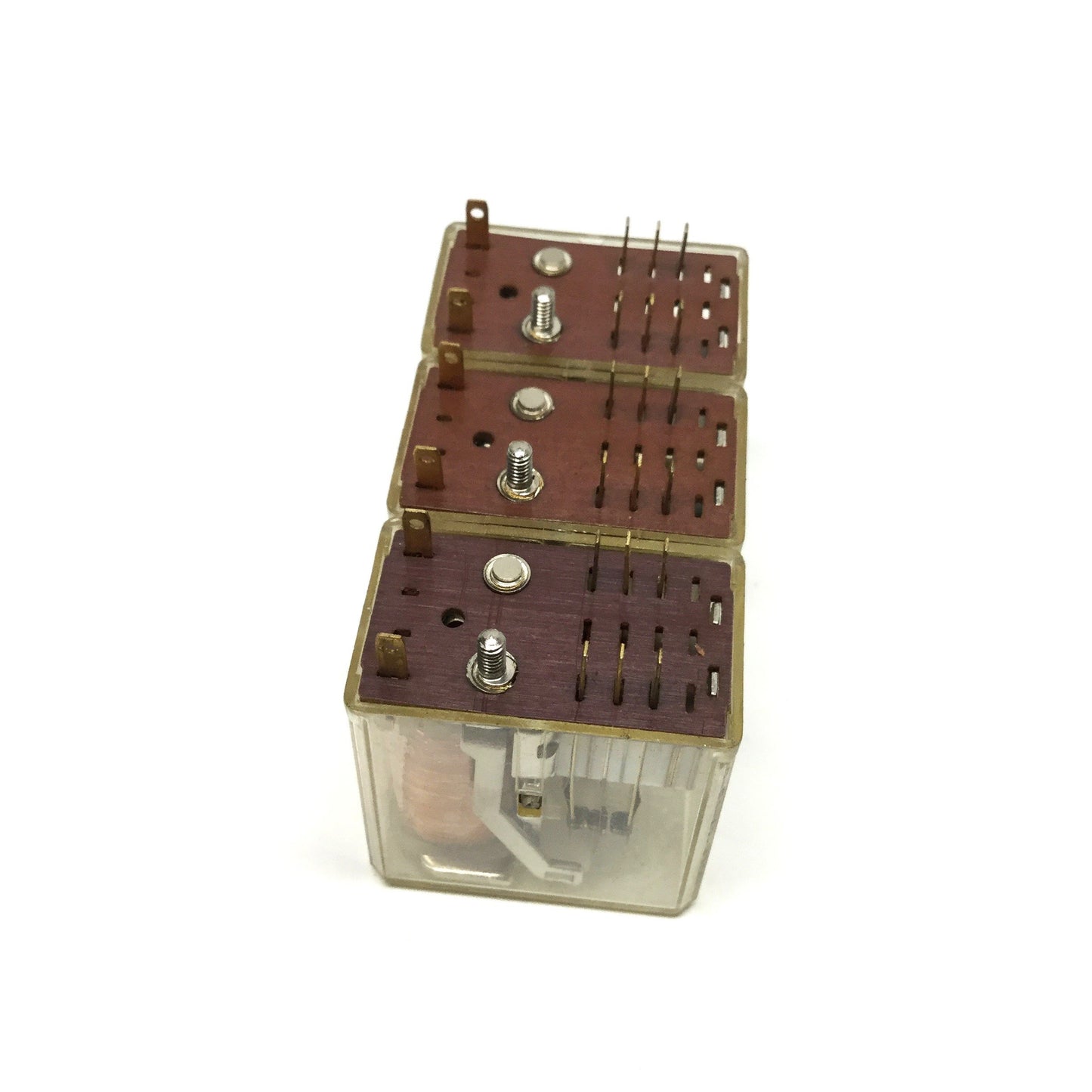 Used Lot of 3 Potter & Brumfield R10-E1-X2-V700 Power Signal Relays, DPDT, 24VDC Coil